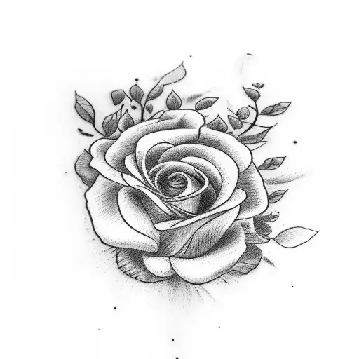 socks flowers tattoo design idea