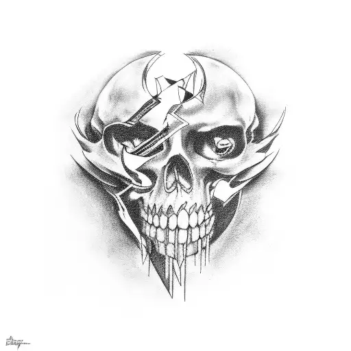 Anarchy and Chaos aggressive emblem or logo with wicked skull weapons and  different design elements  vector vintage scull tattoo rebel gangster  criminal and revolutionary Stock Vector  Adobe Stock