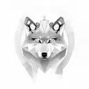 pyramids wolf staircase clouds rosary beads tattoo design idea