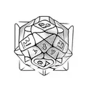 Dice sets tattoo design idea