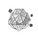 Dice sets tattoo design idea