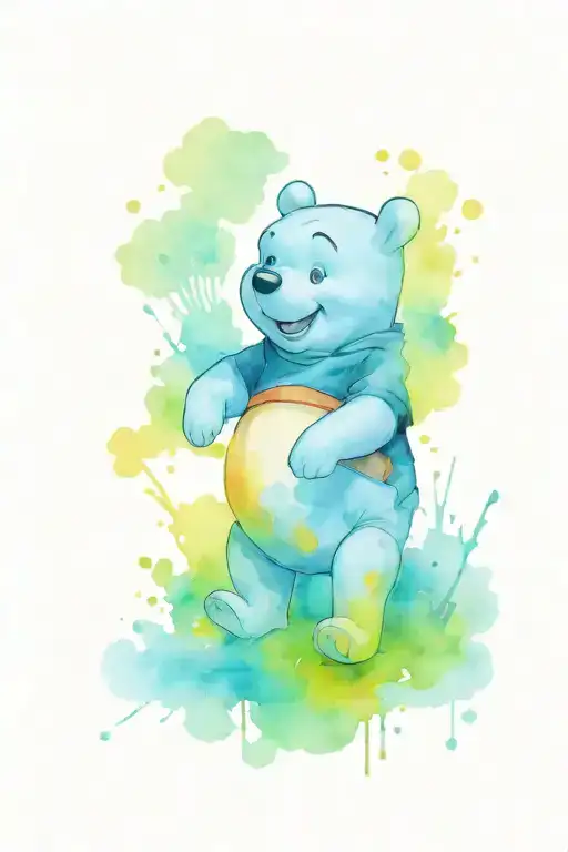 winnie the pooh tattoo design idea