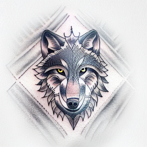 Wolf tattoo design idea