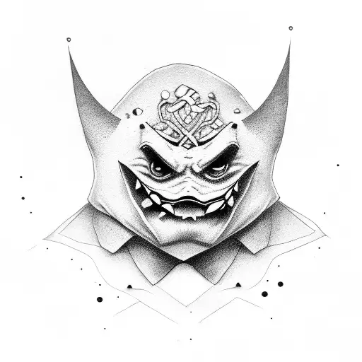 gengar tattoo design idea