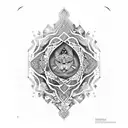 persian style poems font  tattoo design idea