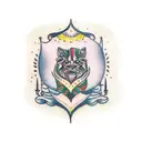 persian poems font tattoo design idea