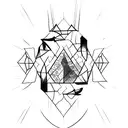 shards of narsil tattoo design idea