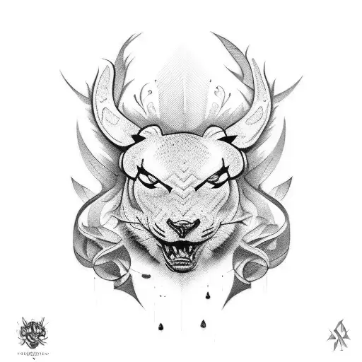 árvore com corvos tattoo design idea