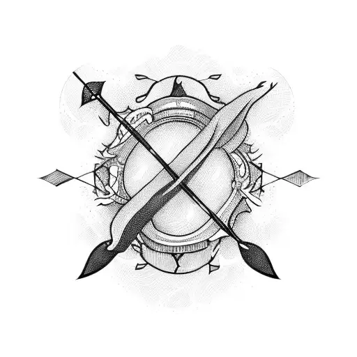 quiver with arrows tattoo design idea