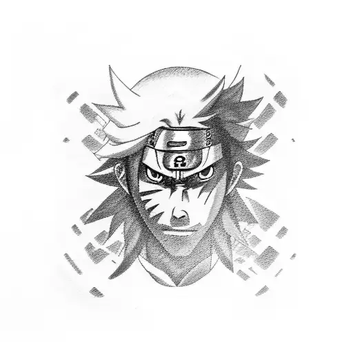 Sasuke with sharingan and susanoo tattoo design idea