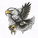 eagle claws  tattoo design idea