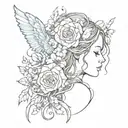 miscarriage remembrance tattoo design idea