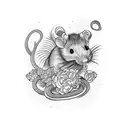 rat tattoo design idea