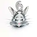 rat tattoo design idea