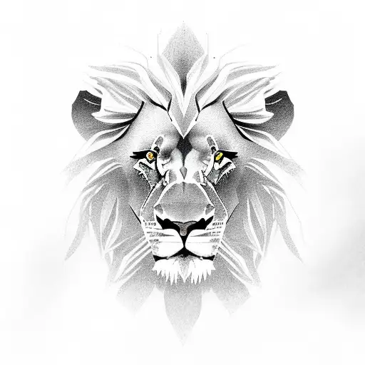 lion, light, noblemen, god tattoo design idea