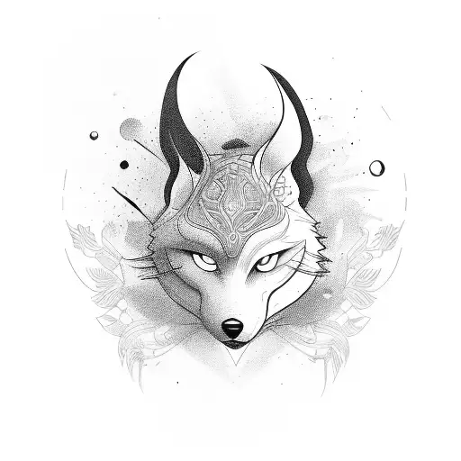 gumiho human tattoo design idea