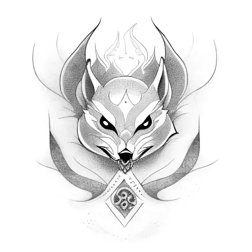 gumiho tattoo design idea