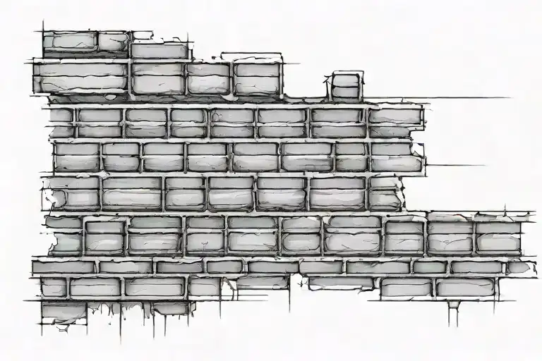 brick wall with illegitimi non carborundum  tattoo design idea