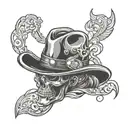 punchy western  tattoo design idea