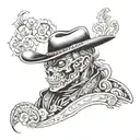 punchy western  tattoo design idea