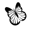 Semicolon with butterfly  tattoo design idea
