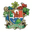 Irish and Haitian Flag embedded inside tattoo design idea