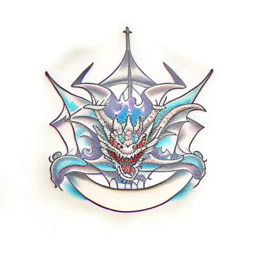 Dragon scale tattoo design idea