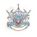 Dragon scale tattoo design idea