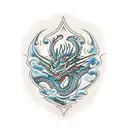 Dragon scale tattoo design idea