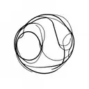 I was so ahead of the curve the curve became a sphere  tattoo design idea