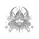 Always and forever with stars tattoo design idea