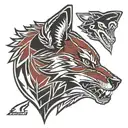 Arizona Coyotes logo morphing tattoo design idea