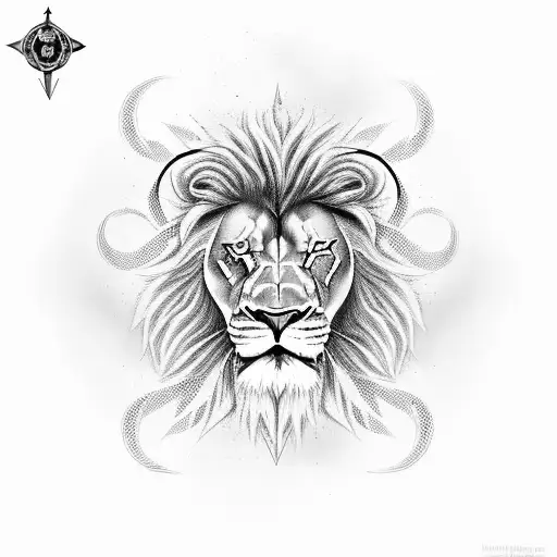 Ace of Spades, lion eyes, compass  tattoo design idea
