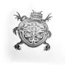 dragon snapping turtle tattoo design idea