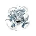 dragon snapping turtle tattoo design idea