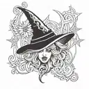 dessin witchy tattoo tattoo design idea