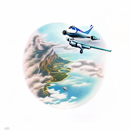 aviation tattoo design idea