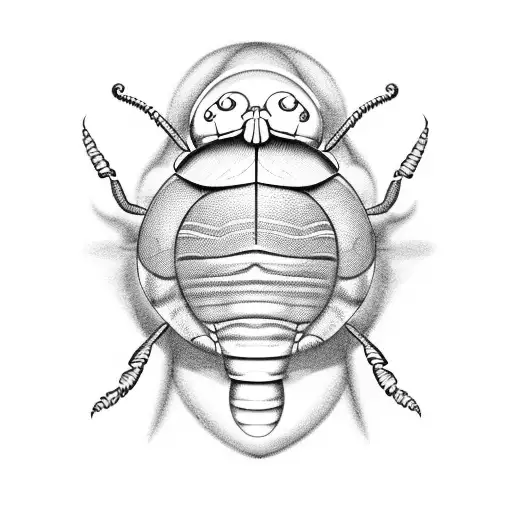 Sketch "A Coffee Bean Shaped Like An Egyptian..." Tattoo Idea BlackInk AI