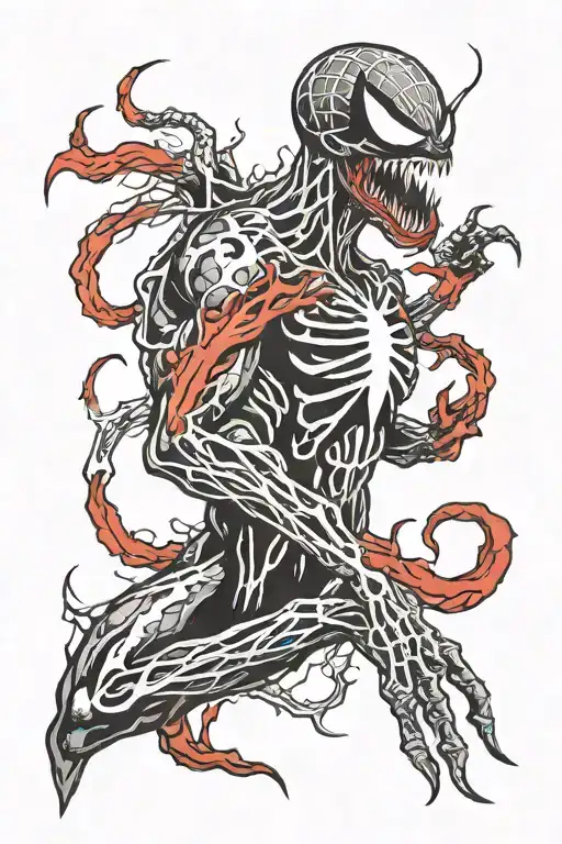 carnage symbiote tattoo tattoo design idea