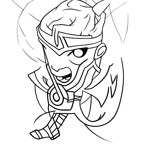 League of Legends Ekko tattoo design idea