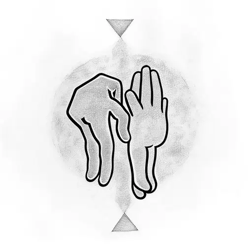 I want a tattoo that represents the fatherhood of my daughters walking hand in hand tattoo design idea