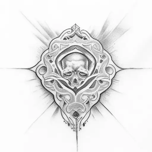 I want a tattoo that represents the fatherhood of my daughters walking hand in hand tattoo design idea