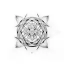 metatron's cube tattoo design idea