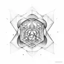 metatron's cube tattoo design idea