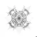 metatron's cube tattoo design idea