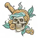 jacuzzi bread tattoo design idea