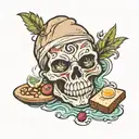 jacuzzi bread tattoo design idea