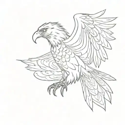eagle with the scripture writing Philippians 4:13 tattoo design idea
