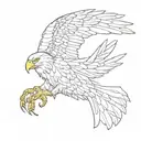 eagle with the scripture writing Philippians 4:13 tattoo design idea