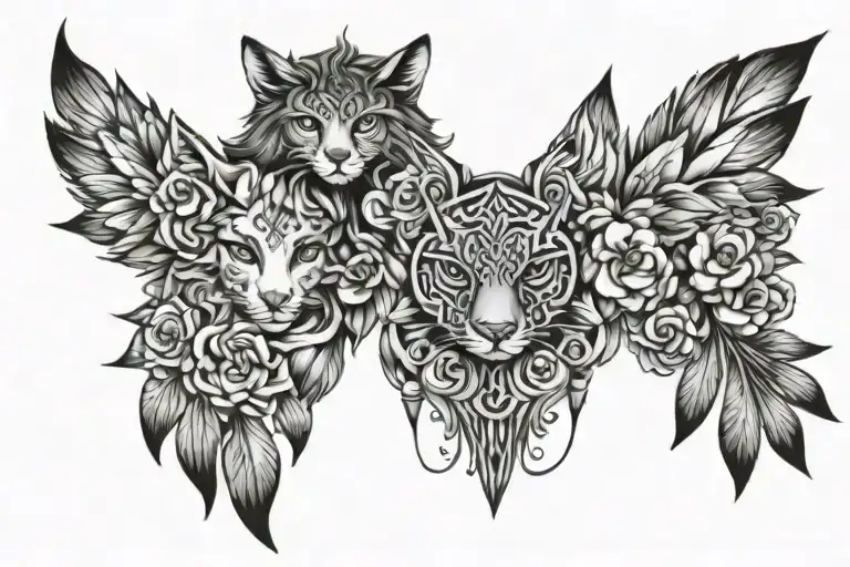 SARAH & ROXY tattoo design idea